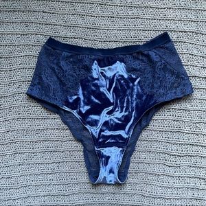 Victoria’s Secret blue velour panties NWOT